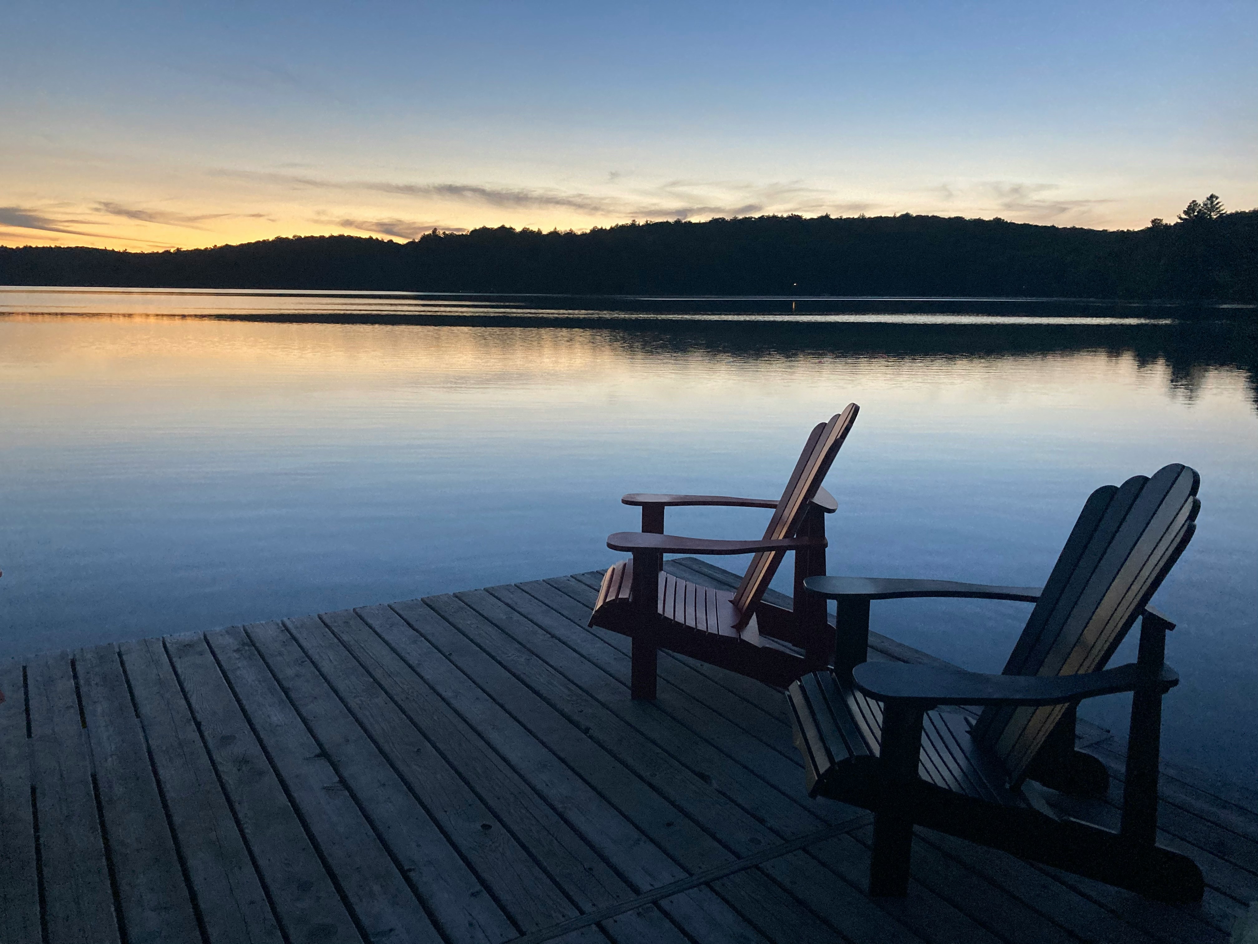 The private dock on Vancouver Island